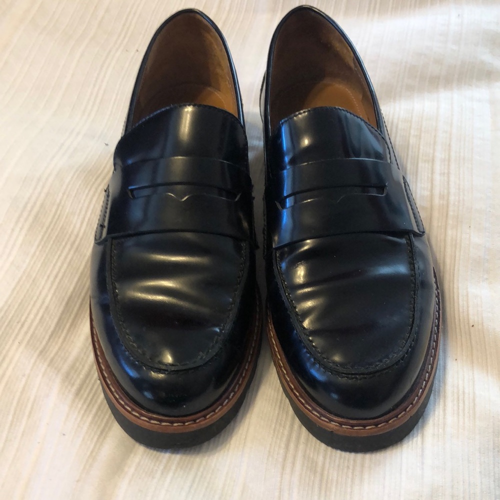 Women’s Coach Black Leather Loafers